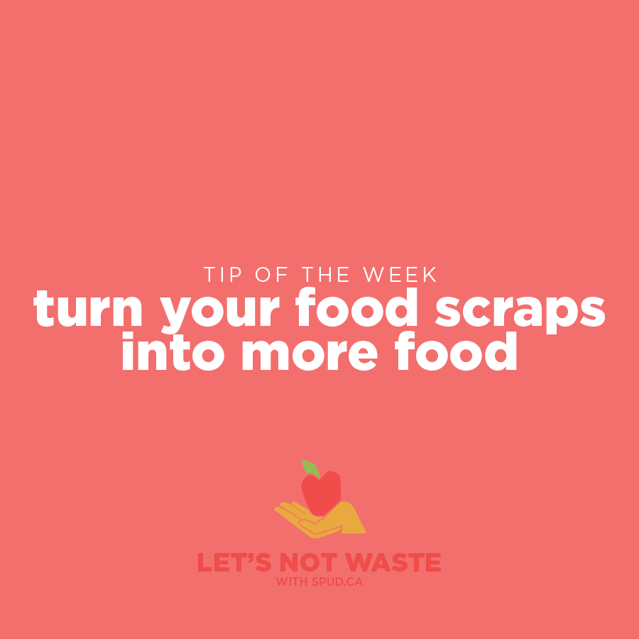 #LETSNOTWASTECHALLENGE TIP OF THE WEEK: TURN YOUR FOOD SCRAPS INTO MORE FOOD!